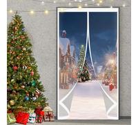 Cortina de Protección Aislante 80 x 95 cm Prueba de Viento Impermeable, Aislante Frio y Calor en Transparente Transparente Cortinas Termica para Interior Exterior, A