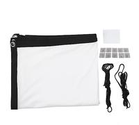 Cortina de proyección 16:9, Pantalla de proyección portátil, diseño Plegable sin Arrugas con Ganchos y Cuerdas, Pantalla de vídeo para Cine en casa en Interiores y Exteriores, (100 Pulgadas)