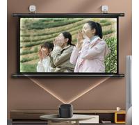 Cortina de proyección Manual Projector Screen Black 30 To 72 Inches with 4:3 and 16:9 Formats(72 Inch (4:3))