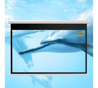 Cortina de proyección Manual Pull Down HD Projector Screen Auto Locking White 60 & 72 Inch 4:3 & 16:9(60 Inch 16:9)