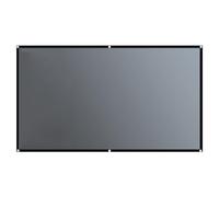 Cortina de proyector de pantalla de proyector para exteriores de 100 pulgadas, pantalla de proyección 16:9 con borde negro, 4K HD, pantalla grande, plegable, portátil, para cine en casa, presentación