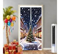 Cortina de Puerta Aislante Térmica 101 x 215 cm Prueba de Viento Impermeable, Aislante Frio y Calor en Transparente Cortina Exterior Puerta para Interior Exterior, A