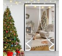 Cortina de Puerta Aislante Térmica 175 x 222 cm Prueba Viento Impermeable Invierno, Aislante Acústico, Frio Cocina Tela Opaca Insonorizada para Interior Exterior, A