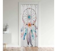 Cortina de puerta atrapasueños para privacidad de puerta, cortinas bohemias atrapasueños, cubierta de cortina divisora de habitación, cortina aislada para dormitorio, puerta de armario, 1 panel, 106