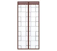 Cortina de puerta cálida y resistente al viento, mantiene la pantalla mágica de la tormenta de nieve, puertas plegables internas, cierre automático, para puertas francesas, invernadero, C-90 x 215 cm