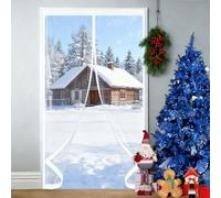 Cortina de Puerta con Aislamiento Acustico 80 x 145 cm Prueba Viento Impermeable Invierno, Aislante Acústico, Aislante Frio Cortina Exterior Puerta para Interior Exterior, A