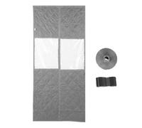 Cortina de puerta con aislamiento térmico, cortina magnética a prueba de viento para puerta de invierno con ventana transparente para puertas de 36, 61x85, 05 pulgadas