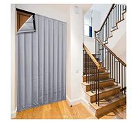 Cortina de puerta con aislamiento térmico resistente al viento, tapiz de privacidad para garaje, divisor de habitación, patio y protección contra tormentas, solución de reducción de ruido de bajo