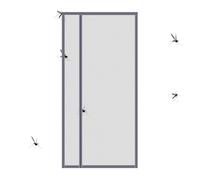 Cortina De Puerta Con Red Magnética: Pantalla De Malla Antiinsectos De Apertura Lateral, Cierre Magnético Fuerte | Instalación De Cinta Mágica, Protector Contra Insectos Para Porche, Puerta De Jardín,