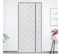 Cortina de Puerta de algodón de Apertura Lateral Cortina de Puerta Exterior Cortina de Puerta Interior Cortinas Opacas Cierra Automá Cortinas Cocina Cortina Térmica Magnética(B,85x205cm(33x81in))