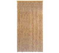 Cortina de Puerta de Bambú 100 X 200 Protección contra Moscas Cortina Decorativa Protección contra Insectos Cortina de Puerta Bambú con 100 Hilos de Bambú Fino, para Puerta de Balcón Bambú