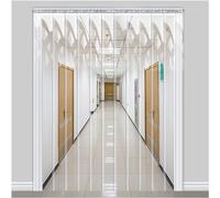 Cortina de Puerta de PVC Transparente, Cortina de puerta de tiras de PVC de 2,5 mm de grosor, transparente, varios tamaños(1.5X2M)