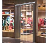 Cortina de Puerta de PVC Transparente, Cortina de tiras de PVC transparente for puertas, 1,9 mm de espesor, varios tamaños, for uso comercial.(1.2x2m)