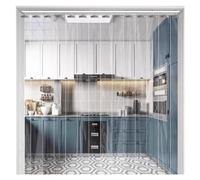 Cortina de Puerta de Tiras de plástico PVC Liso, Cortina de Tiras de Vinilo PVC, Cortina para Puerta corredera, Separador de ambientes, mampara Plegable, Cortina de Puerta Transparente