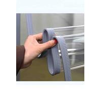 Cortina de Puerta magnética con Aislamiento térmico - Pantalla de PVC Transparente de Vidrio Blando, Tira de Vinilo autocierre Resistente al Viento para Puertas francesas y correderas (40 x