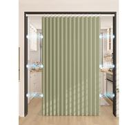 Cortina de Puerta Plegable Magnética, Cortina Cocina Puerta Plegable Interior- Aislante Privacidad para Separadores de Ambientes Dormitorio Aislar el Humo del Aceite