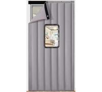 Cortina de Puerta súper silenciosa y Transpirable de 120 × 210 cm, Puerta con Pantalla magnética, Impermeable, protección contra el frío, a Prueba de Viento, Puerta divisoria, Ventana transp