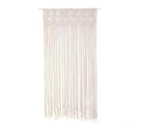 Cortina de puerta tejida manual intrincada para decoración de ventanas, perfecta para fondos de eventos con estética bohemia (110 x 180 cm)