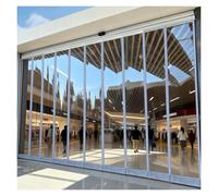 Cortina de Puerta Transparente de PVC Reforzada Magnética, Cortavientos Aislante Térmico, Cortina Divisora Aislada para Porche, Garaje, Entrada(50x210cm/19.69x82.68in)