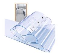 Cortina de PVC para Puerta - Persianas de Vinilo Impermeables Personalizables para Patio, Garaje y Uso Industrial - Cortina Vertical Transparente, 150 x 270 cm (59,06 x 106,3")