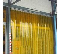 Cortina de PVC Transparente para Puerta - Mampara de plástico Impermeable para Garaje, balcón, pérgola - Cubierta de Vinilo Resistente (165 x 280 cm) - Fácil instalación, eficiencia energéti