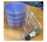 Cortina de PVC Transparente para Puertas - Tiras de Vinilo de 1,9 mm de Grosor para congeladores comerciales, refrigeradores industriales y Puertas de almacén - 7 Unidades (tamaño: 1,05 x 2,