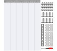 Cortina de PVC VEVOR, 38" x 84", cortina de puerta transparente para refrigerador y congelador
