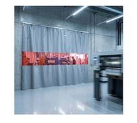 Cortina De Soldadura Industrial, Pantalla Para Puertas Manta Ignífuga Con Ventana Visualización, Partición Retráctil Flexible Para Talleres, Cortadoras(2.2x2.5 m)