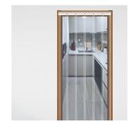 Cortina de tiras de PVC comercial de 1,6 mm, transparente, impermeable, para conrmeable, para congeladores industriales, almacenes, fábricas, 75 x 230 cm, solución de aislamiento resistente.