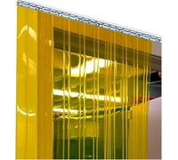 Cortina de Tiras de PVC Comercial para Puertas - Vinilo Amarillo Resistente al Viento para congeladores, cámaras frigoríficas, almacenes y centros comerciales - Solución Duradera p