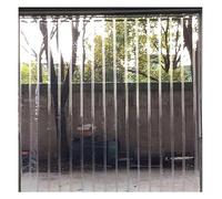 Cortina de Tiras de PVC - Cortina de Puerta corrediza Plegable Transparente para fábricas, garajes, Patios y almacenes - Protector de Puerta de plástico Liso para un fácil Acceso Mediante em