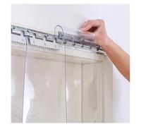 Cortina de Tiras de PVC, Cortina de Puerta de congelador de PVC - Tira de plástico Impermeable para congelador, Cocina y Dormitorio, diseño Resistente al Viento, 120 x 220 cm (47,24 x 86,61