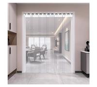 Cortina de tiras de PVC, cortina de puerta de vinilo transparente, soluciones antiarañazos para congelador y almacén, instalación flexible, ideal para entornos industriales y comerciales