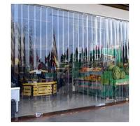 Cortina de tiras de PVC, cortinas de plástico de repuesto de vinilo para puerta de almacén, garaje, supermercado, casa de mascotas, congelador, refrigerador, 1,35 x 3 m