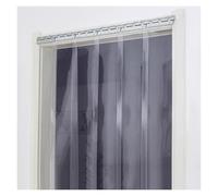 Cortina de Tiras de PVC, Kit de Cortina de Puerta de Tiras de PVC Transparente - 150x200cm (59.05x78.74in) Cortina de Entrada Transparente para supermercados, fácil Acceso, Duradera y Resist