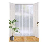 Cortina de Tiras de PVC para Puerta: Vinilo Transparente antiarañazos para talleres, garajes, Casas de Mascotas y almacenes. Tamaño: 1,2 x 2,3 m, superposición de 3 cm, Grosor de 1,9 mm, paq