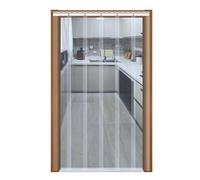 Cortina de tiras de PVC para puertas de entrada comerciales, ideal para cámaras ara almacenes, cámaras frigoríficas, carnicerías y cortinas industriales (75 x 200 cm/29,53 x 78,74 pulgadas).