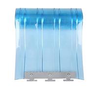 Cortina de Tiras de PVC Resistente para cámaras frigoríficas. Tiras de Vinilo de Rayas Azules de fácil instalación para Puertas de cámaras frigoríficas, almacenes, Zonas de refrigeración y c