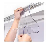 Cortina de Tiras de PVC Transparente para congelador, Cortinas de Vinilo para Puertas, Tiendas, dormitorios, supermercados, Resistente a los arañazos y sin deformación.
