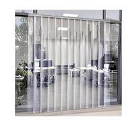 Cortina de tiras de PVC transparente resistente,kit completo de puerta for refrigerador y congelador,barrera de vinilo transparente de 2 mm de espesor a prueba de viento(W75xH190cm/W29.53xH74.8in)