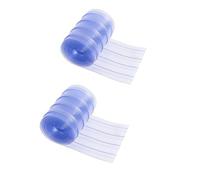 Cortina de Tiras para Perros, 2 Piezas de Plástico Transparente 3,6m x 20cm para Proyecto de Bricolaje, Fleje de PVC Elástica Industrial