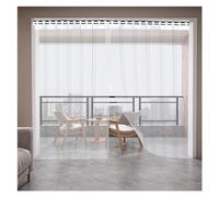 Cortina de tiras para puerta de PVC, de plástico, de 2 mm de grosor, para congelástico, de 2 mm de grosor, para congelador (color: transparente, tamaño: 120 x 290 cm/47,24 x 115,17 pulgadas)