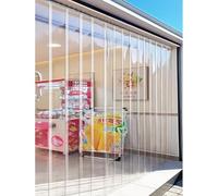 Cortina De Tiras Vinilo Plástico 0,06" Grosor, Cortinas Refrigeradoras Cubierta Industrial Para Cámaras Frigoríficas, Puertas Almacenes, Tiendas(75x240cm)