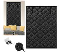 Cortina De Ventana con Aislamiento Térmico, Invierno Kit Aislante Termico Ventanas, Reutilizable Cortina Termico para Dormitorio, Casa, Baño Fácil Instalación(Black,100x220cm)