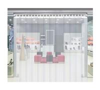 Cortina de vinilo de PVC resistente para congeladores, refrigeradores comercialeles y puertas de almacén. Aislamiento de 0,06'' de espesor. Solución de control de temperatura de 75 x 240 cm.