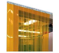 Cortina de vinilo resistente al viento para puertas de entrada comerciales, ideal para congeladores, refrigeradores, hogares, centros comerciales, almacenes (240 x 210 cm), mejora la eficiencia