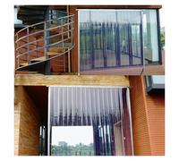 Cortina de vinilo transparente de grado industrial para talleres y almacenes, peo industrial para talleres y almacenes, persianas lisas e impermeables de 1,6 mm de grosor y 1,5 x 2,3 metros.