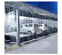Cortina de vinilo transparente resistente con ojales de metal y gancho para bahías de lavado industriales y patios al aire libre