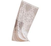 Cortina Decorativa De Poliéster Para Puerta Cortina Transparente De Encaje Con Patrón Francés Para Privacidad Del Hogar Decoración De Sala De Estar Cortinas De Puerta Delantera De Encaje Para De