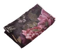 Cortina Decorativa de Puerta de Vidrio Cortina de Gasa de PeoníA de Dormitorio Tul con Colgantes de JamóN de Encaje Cortina de Ventana Francesa